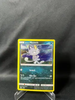 Alolan Meowth - SM43 - Cosmos Holo - Black Star Promo - Pokemon Card - LP - Image 1