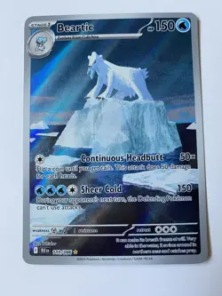 Beartic 110/086 BLK Black Bolt Illustration Rare Pokemon Card NM - Image 1