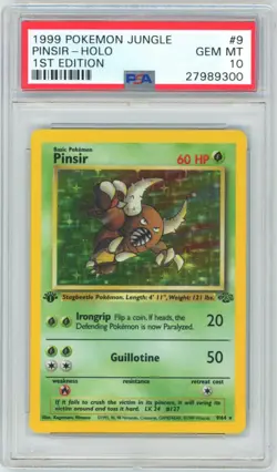 PSA 10 1st Edition Pinsir 9/64 Jungle Pokemon 1999 - Image 1