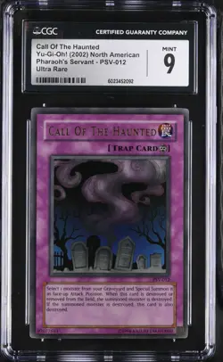 CGC 9 Call of the Haunted PSV-012 Pharaoh's Servant Ultra Rare Yu-Gi-Oh! 2002 - Image 1