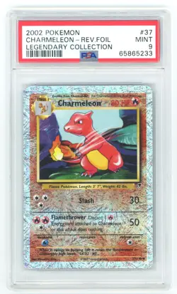 PSA 9 Charmeleon Reverse Holo 37/110 Legendary Collect. Pokemon 2002 - Image 1