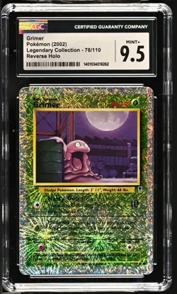 CGC 9.5 Mint+ Grimer Reverse Foil 78/110 Legendary Collect. (2002) - Image 1