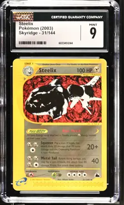 CGC 9 Steelix 31/144 Skyridge Pokemon 2003 - Image 1