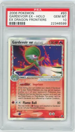 PSA 10 Gardevoir ex 93/101 EX Dragon Frontiers Pokemon 2006 - Image 1