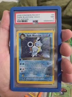 2000 Pokemon Rocket - DARK BLASTOISE HOLO (1ST EDITION) - PSA 7 (With Gaurd) - Image 1