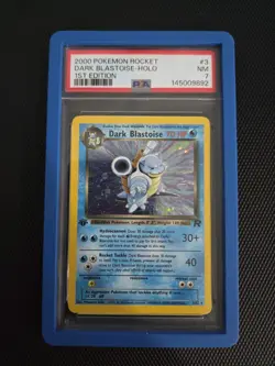 2000 Pokemon Rocket - DARK BLASTOISE HOLO (1ST EDITION) - PSA 7 (With Gaurd) - Image 4