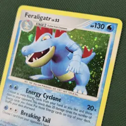 FART WHOLE SWIRL 🌀💫 HOLO BLEED Feraligatr 8/123 Mysterious Treasures Pokemon - Image 3