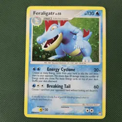FART WHOLE SWIRL 🌀💫 HOLO BLEED Feraligatr 8/123 Mysterious Treasures Pokemon - Image 4
