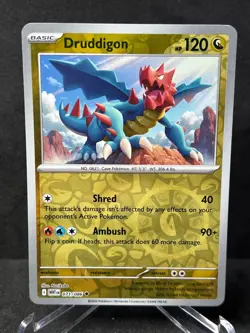 Pokemon Druddigon Reverse Holo White Flare 071/086 Near Mint - Image 1