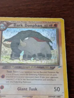 Pokemon TCG Dark Donphan Neo Destiny 3/105 Holo Rare - HP - Image 4