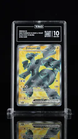Pokemon 2025 Zekrom ex Black Bolt 158/086 Ultra Rare Holo TAG 10 - Image 1