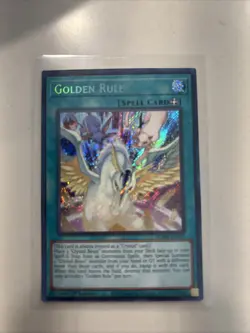 Yu-Gi-Oh Golden Rule BLMR-EN035 Secret Rare 1st Edition NM Condition - Image 1