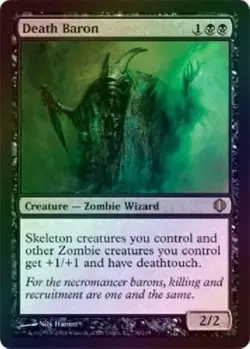 MTG Death Baron - Foil New MTG Shards of Alara Magic LP/NM L6 - Image 1