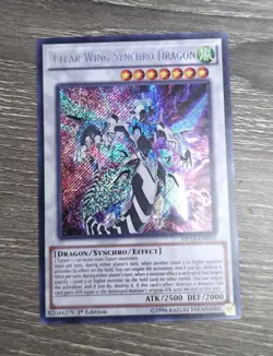 Yugioh Tcg Clear Wing Synchro Dragon MP16-EN022 Secret Rare 1st Edition NM - Image 1