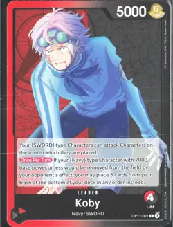 Koby OP11-001 A Fist of Divine Speed One Piece Leader - Image 1