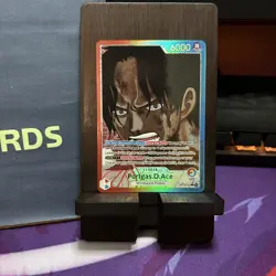OP13-002 Portgas.D.Ace Alt Art Leader Carrying On His Will One Piece TCG English - Image 2
