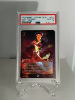 PSA 10 - Disney Lorcana Lady Tremaine Enchanted Holo 233/204 - Whispers - Image 1