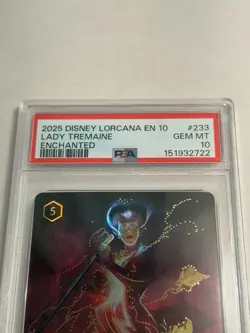 PSA 10 - Disney Lorcana Lady Tremaine Enchanted Holo 233/204 - Whispers - Image 3