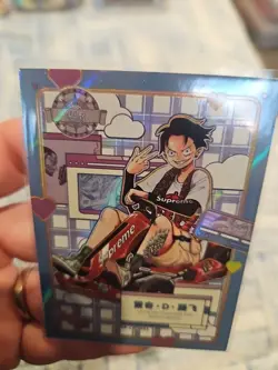 One Piece Collectible Trading Thick Card Stock Holo Foil Monkey D Luffy Supreme - Image 5