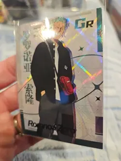 One Piece Collectible Thick Card Stock Foil Card Roronoa Zoro GR - Image 2