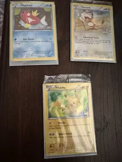 Pokemon Toys R Us SEALED Promo 3-Card Lot 2016 Pikachu Magikarp Meowth - Image 1