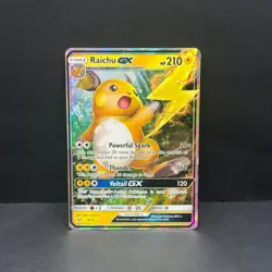 Raichu GX - 29/73 - Pokemon Shining Legends Sun & Moon Ultra Rare Card MP - Image 1