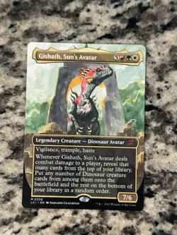 Gishath, Sun's Avatar (Borderless) M The Lost Caverns of Ixalan 330 Near Mint - Image 1