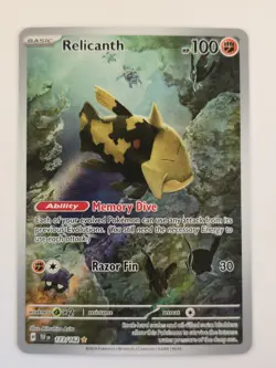 Pokemon TCG Relicanth Scarlet & Violet Temporal Forces Holo Card 173/162 - Image 1