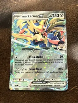 2025 Hop’s Zacian ex - Pokemon Journey Together Card - 111/159 NM - Image 1