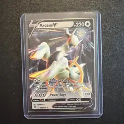 Arceus V 122/172 Metal Card Brilliant Stars Ultra Premium Collection Pokemon NM - Image 1