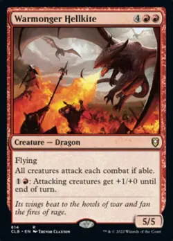 Warmonger Hellkite [Commander Legends: Battle for Baldur's Gate] Magic MTG - Image 1
