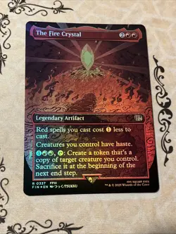 The Fire Crystal (Borderless) Final Fantasy Foil - Image 1