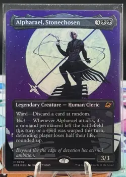 Alpharael Stonechosen MTG Edge of Eternities FOIL TRIUMPHANT BORDERLESS M 0292 - Image 1