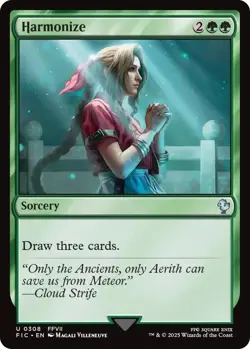 NM Harmonize, MTG, Final Fantasy Commander, Magic the Gathering, 308 - Image 1