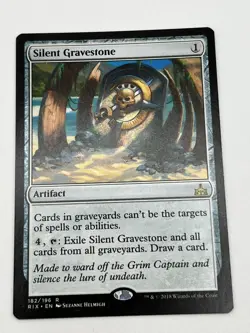 Silent Gravestone Rivals of Ixalan Magic The Gathering NM - Image 1