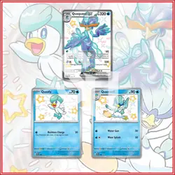 Pokemon TCG: Promo Shiny Quaquaval ex Quaxly Quaxwell S&V Paldean Fates ?? - Image 1