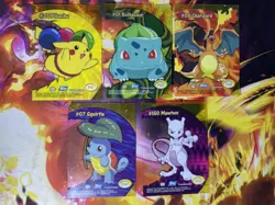 TOPPS Pokemon Series 2 Complete Clear Card Set PC1-PC5 TV Animation Charizard - Image 2