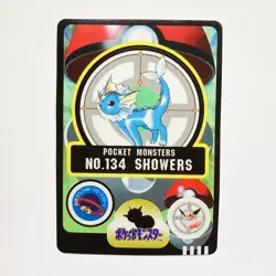 Vaporeon 134 Showers Pocket Monsters Pokemon Japanese Sealdass Sticker - Image 1