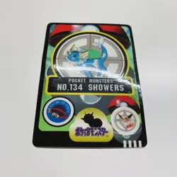 Vaporeon 134 Showers Pocket Monsters Pokemon Japanese Sealdass Sticker - Image 2