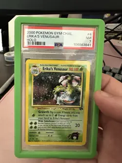 PSA 7 2000 Pokemon Gym Challenge Erika's Venusaur Holo 4/132 Unlimited - Image 2