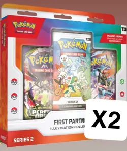 LOT OF 2 Pokemon First Partner - Series 2 Illustration Collection PRESALE 6/19 - Image 1