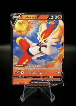 Cinderace V Ultra Rare 35/192 Rebel Crash Pokemon TCG Near Mint - Image 1