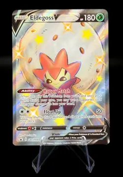 Eldegoss V SWSH084 Sword & Shield Black Star Promo Pokemon Card TCG Shiny - Nm - Image 1