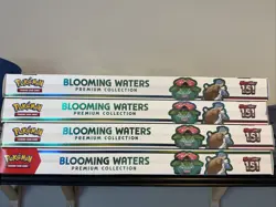Pokemon TCG Scarlet Violet 151 Blooming Waters Premium Collection Box 4x Lot New - Image 1