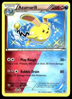 Azumarill 77/114 XY Steam Siege Pokemon Near Mint TCG - Image 1