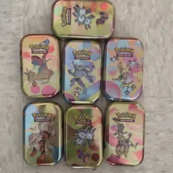 Lot of (7) Pokemon TCG 151 MEW EN Mini Tins SEALED/NEW - Image 1