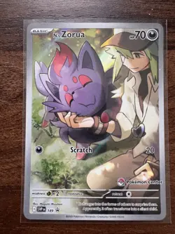 Pokemon Center Stamped Promo and non Pokemon centre stamped N's Zorua SVP 189 - Image 1
