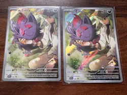 Pokemon Center Stamped Promo and non Pokemon centre stamped N's Zorua SVP 189 - Image 3