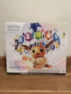 Pokemon Prismatic Evolutions ETB Eevee 2025 English Factory SEALED - Image 1