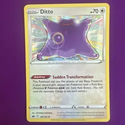 Ditto 107/159 Holo Crown Zenith Pokemon Holo Near Mint - Image 1